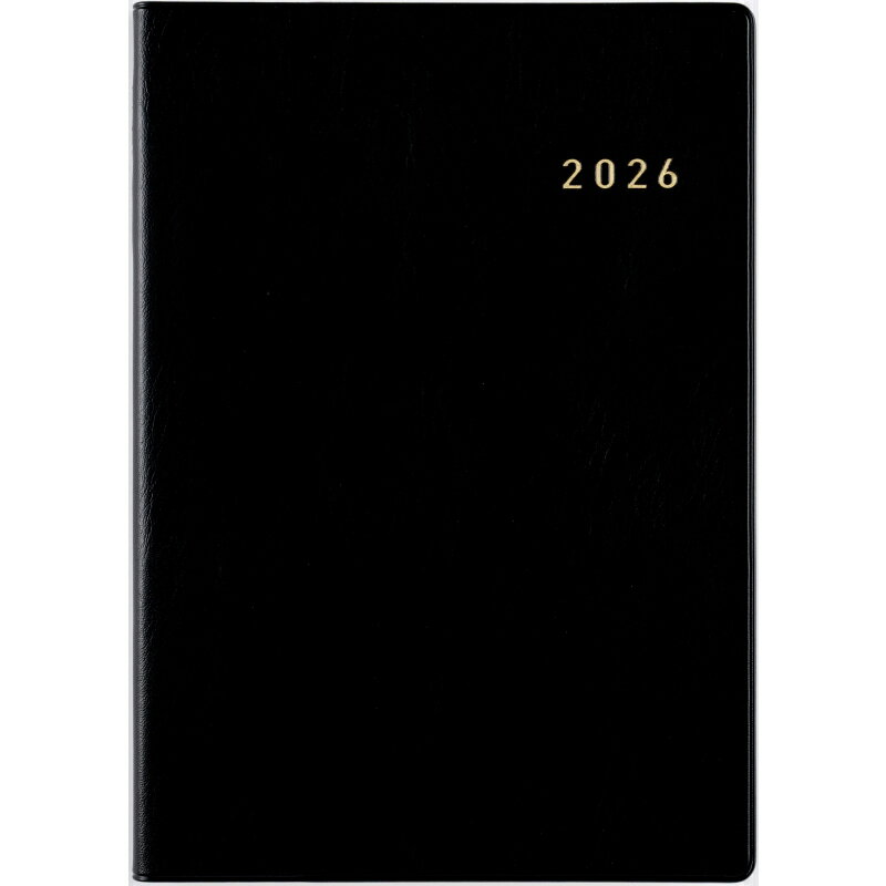 高橋書店 (86) ニューダイアリー ブラック 黒 黒色 A5 1週間 メモ ウィークリー 週間 レフト 月曜 始まり 2026年 2026 高橋手帳 手帳 ス...