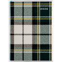 高橋書店 (373) プチクレール3 チェック B7 見開き 1か月 マンスリー 月間 月間ブロック 日曜 始まり 2026年 2026 高橋手帳 手帳 スケジュール ダイアリー