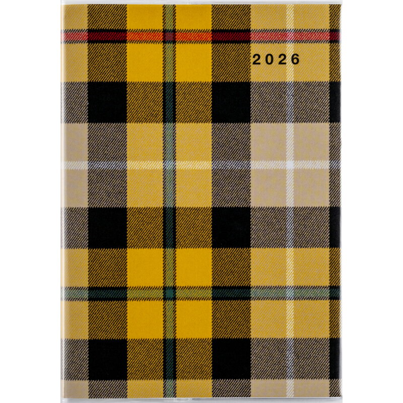 高橋書店 (377) クレールインデックス グラン2 チェック A5 見開き 1か月 マンスリー 月間 月間ブロック 日曜 始まり 2026年 2026 高橋手...