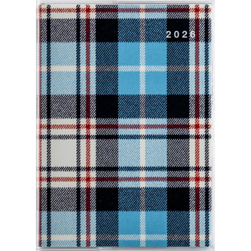 高橋書店 (402) メルクレール2 チェック A6 見開き 1か月 マンスリー 月間 月間ブロック 日曜 始まり 2026年 2026 高橋手帳 手帳 スケジ...