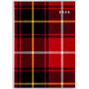 高橋書店 (404) メルクレール4 チェック A6 見開き 1か月 マンスリー 月間 月間ブロック 日曜 始まり 2026年 2026 高橋手帳 手帳 スケジュール ダイアリー
