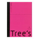 日本ノート UTR3AP Tree's ツリーズ B5 A罫 30枚 ピンク ノート 学習帳