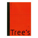 日本ノート UTR3AR Tree's ツリーズ B5 A罫 30枚 レッド ノート 学習帳