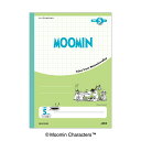 日本ノート MLS10-GR ムーミンセクション セミB5 5mm 5ミリ 方眼 方眼罫 10mm実線入り ノート 学習帳