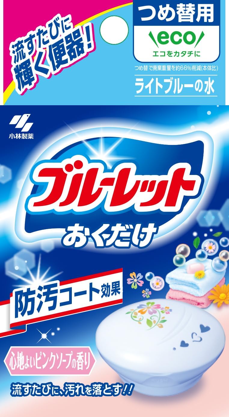 小林製薬 ブルーレット おくだけ ピンクソープの香り 詰め替え 25g トイレ 洗浄剤 掃除 洗浄 芳香剤 洗..