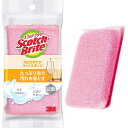 スリーエム 3M スコッチブライト キッチンスポンジ 泡立ちゆたか ネットスポンジ ピンク 1個 WNT-77KP スポンジ キッチン 食器 食器用 食器洗い ...