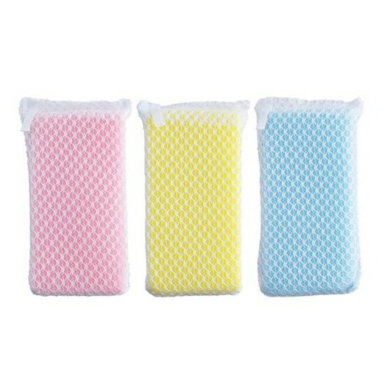 アイセン キッチンスポンジ ネット 3個入 KCJ22