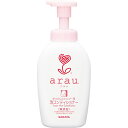 サラヤ arau アラウ 泡せっけんコンディショナー 本体 ポンプ 500ml せっけんシャンプー用 コンディショナー SARAYA