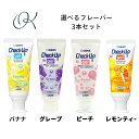 【選べるフレーバー3本セット】ライオン チェックアップジェル 60g(バナナ 500ppm・グレープ・ピーチ・レモンティー 950ppm)◇送料無料◇ 歯磨き粉...