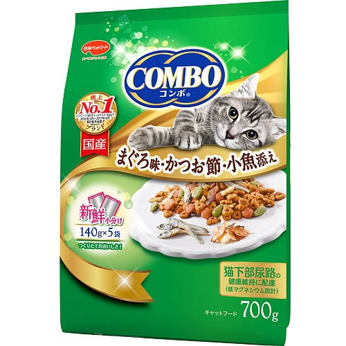 コンボ キャット まぐろ味 かつお節 小魚添え 700g【コンボ COMBO 猫用フード キャットフード ドライフード】