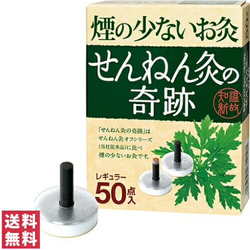 【送料無料 定形外郵便 】セネファ 煙の少ないお灸 せんねん灸の奇跡 レギュラー 50点入