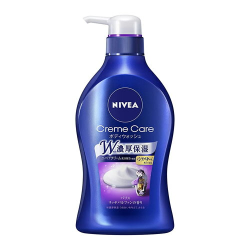 花王 ニベア クリームケア ボディウォッシュ パリスリッチパルファンの香り ポンプ 480ml【kao NIVEA ニベア 液体タイプ 濃厚な泡】