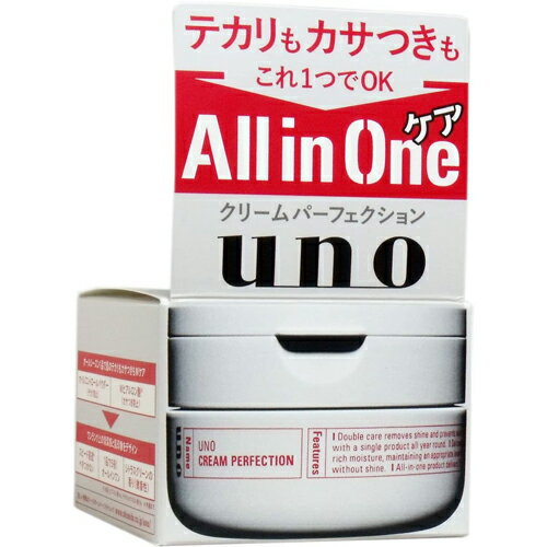 楽天医薬品コスメ日用品 OK shop【送料無料（定形外郵便）】資生堂 UNO クリームパーフェクション 90g【ウーノ shiseido男性用 オールインワン ジェルクリーム 化粧水 乳液 メンズ スキンケア】