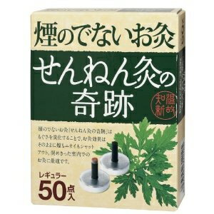 【送料無料（定形外郵便）】煙の出ないお灸（セネファ）せんねん灸の奇跡　レギュラー　50点入【セネファ おきゅう お灸 煙のでないお灸 せんねん灸】