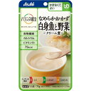 たらと野菜を裏ごしし、バターの香るクリーム煮に仕上げました。 ●かまなくてよい。 ●いつもの食事にプラス。 リニューアルに伴い、パッケージ・内容等予告なく変更する場合がございます。予めご了承ください。 メーカー欠品や廃番により商品の手配ができかねる場合は、ご注文キャンセルのご連絡をさせていただき、ご注文をキャンセルさせていただきます。 商品名 バランス献立 なめらかおかず 白身魚と野菜 クリーム煮 内容量 75g 原材料 クリーミングパウダー(国内製造)、たまねぎペースト、イヌリン(食物繊維)、たらミンチ、植物油脂、小麦粉、じゃがいも、たいエキス、食塩、バター、米酢、香辛料／増粘剤(加工デンプン、キサンタン)、調味料(アミノ酸)、炭酸Ca、V.B1 原産国 日本 注意事項 ・調理時や喫食時のやけどにご注意ください。 ・加熱のしすぎによる中身の飛びはねや、やけどを避けるため、必ず加熱方法を守ってください。 ・かむ力、飲み込む力には個人差がありますので、飲み込むまで様子を見守ってください。 ・開封後はなるべく早くお召し上がりください。 問い合わせ先 アサヒグループ食品株式会社お客様相談室 0120-630611 関連商品 バランス献立 なめらかおかず 鶏と野菜のシチュー バランス献立 なめらかおかず 牛肉と野菜のビーフシチュー バランス献立 なめらかおかず 鶏肉と野菜 筑前煮風 その他 ヘルスケア・介護用品 一覧