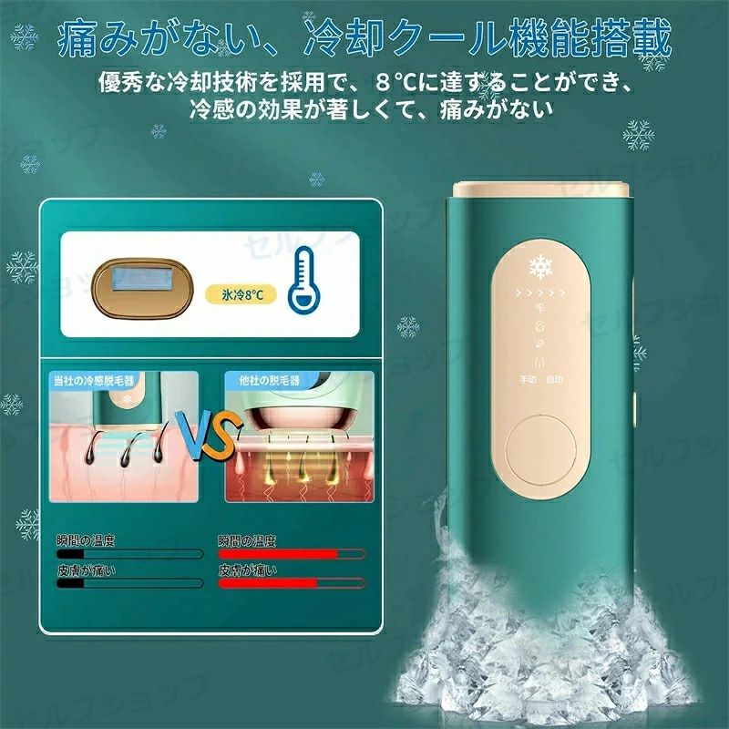 OKTの脱毛器 男女兼用 5段階レベル プレゼント【在庫処分】 IPL 全身脱毛 日本語説明書付き 光美容器 永久脱毛 クール機能 家庭用 無｜アングル2