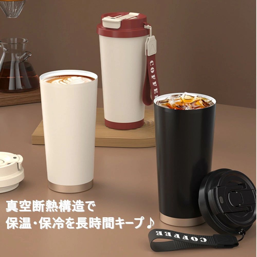 OKTの蓋付き セラミックコーティング タンブラー 保冷 ストロー かわいい ボトル ストロー付き 水筒 ストロー付きタンブラー マグ タ｜アングル2