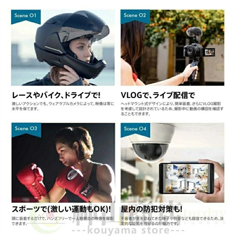 内蔵バッテリー 手ぶれ防止 ウェブカメラ WiFi ビデオカメラ 120° ビデオ録画用の ...