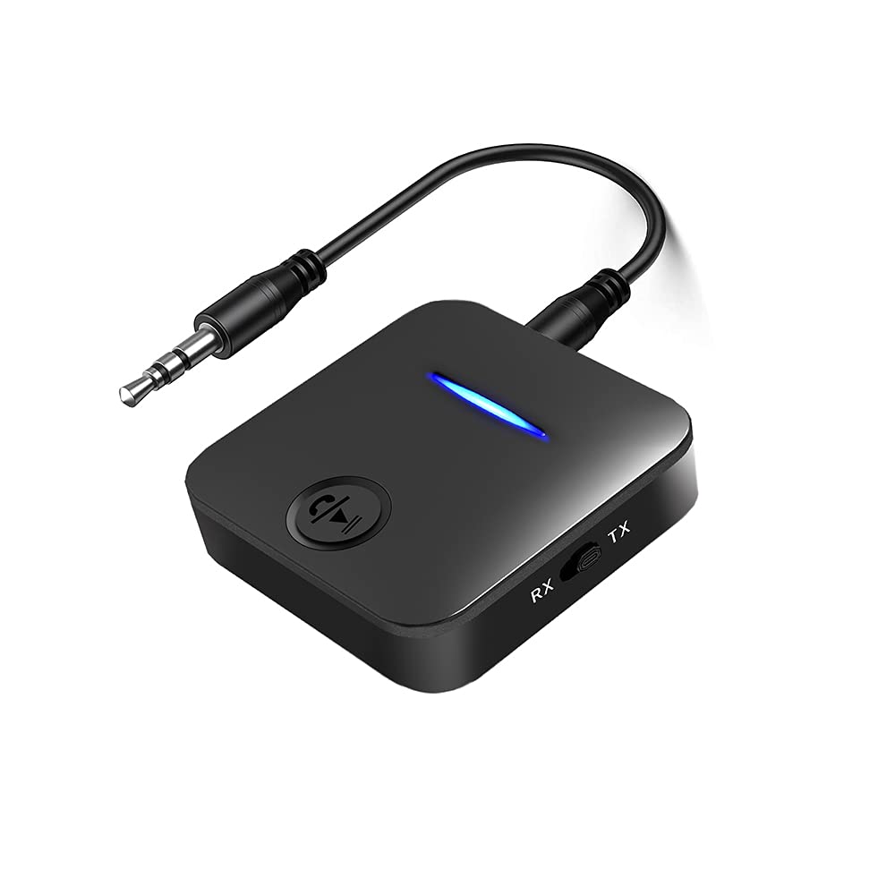 送信機 受信機 ブルートゥース 3.5mmオーディオ 小型 オーディオ レシーバー Bluetooth 2IN1 Bluetooth送信機 トランスミッター