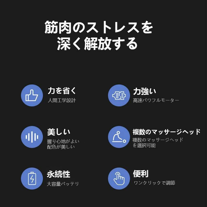 OKTの全身用 筋トレ ハンディ 収納ケース 小型 コンパクト プレゼント 健康グッズ 全身用 マッサージガン 敬老の日 強力振動全身ケア｜アングル2