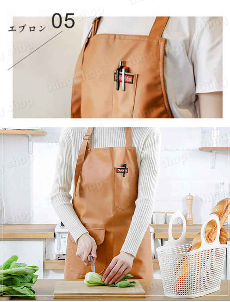 スプリット式 仕事用 シンプル 男女兼用 バックルエプロン カフェ 保育士 ラップ 通気性 メンズ エプロン 家庭用エプロン 家庭用 okt101-10034224 OKT サンプル画像3