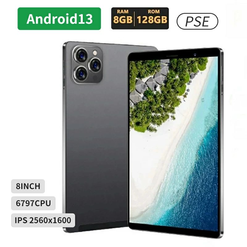 商品情報 ■商品特徴Wi-Fi、Bluetooth、GPS、通話等の多機能付き安価SIMタブレットです。SIMカードがなくてもWi-Fi経由でインタネットを利用できます。 プレゼント/お祝い/ギフト/贈り物/誕生日/オンライン授業/在宅勤務/テレワーク ■ スペックCPU：MTK 6797 2.6GHz メモリー：4GB/6GB/8GB ストレージ：32GB/64GB/128GB 液晶サイズ：8.1インチ ファームウェア：Android 12/13 解像度：1920×1200(IPS) I/Oポート：内蔵スピーカー、マイク、SIM (契約simカード使えかねます) バッテリー：5500mAh USBケーブル：USBケーブル1本 タブレット PC 本体 8インチ 高コスパ wi-fi 安い android13 タブレッ PC 子供 レビュー特典 勉強用 スマホ 動画視聴 読書用 ランキング ユ ■ 保証期間1年（本製品を使用して発生しうる、事故、損害、損傷、破損等、さらに二次的事故損害についても 弊社では一切の責任を負いかねます） ■ 生産国海外 に注意万が一製品に不具合がございましたら、弊店にご連絡頂ければ迅速に対応いたしますので、遠慮なくお買い求めくださいませ（購入履歴→購入商品→販売者→質問する欄からご連絡できます）。