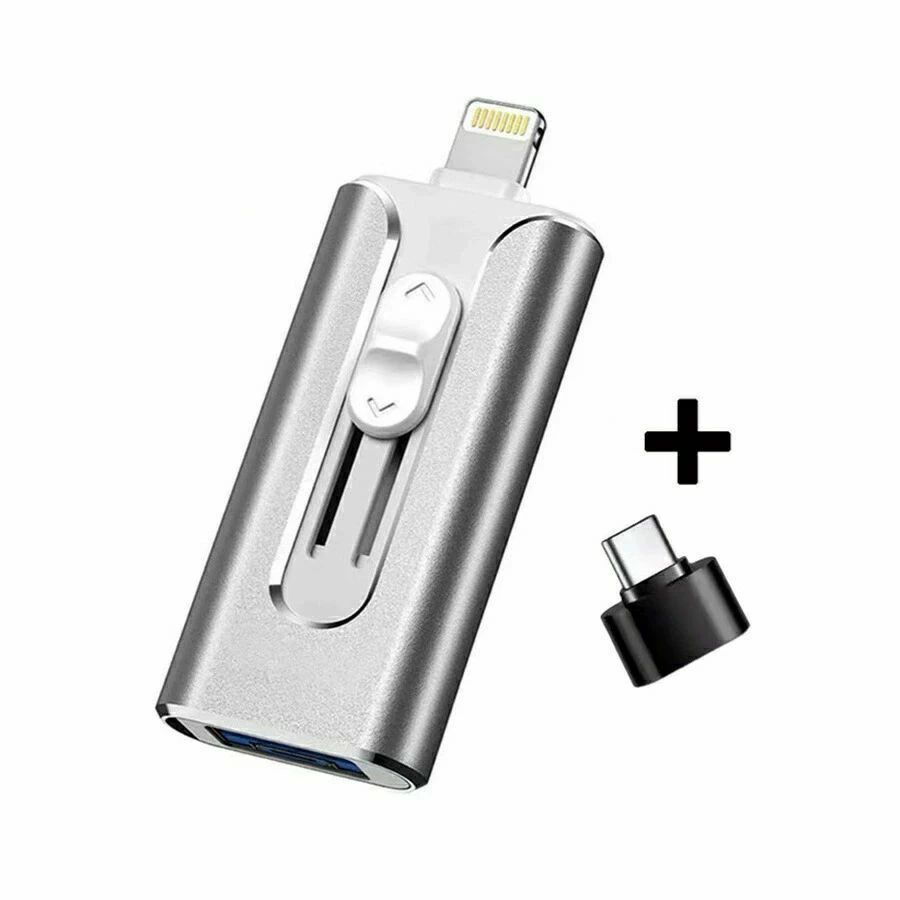 OKTのスマホ バックアップ 高速＆Type-C Mac対応 大容量 容量不足対策 64GB 外付けメモリー USB3.0 爆買 4in1 PC｜アングル2
