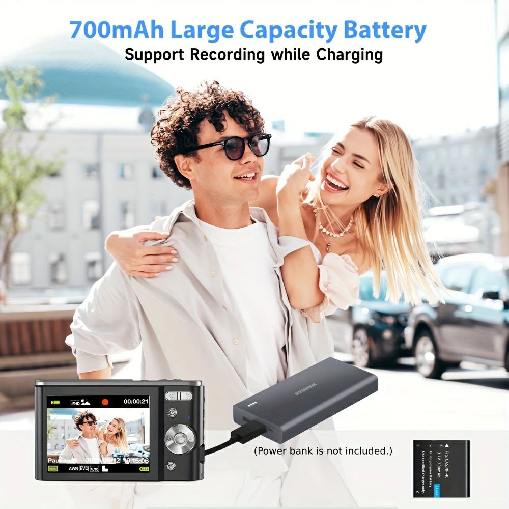 デジタルカメラ ビデオカメラ カメラ デジカメ 小型 4K 軽量 6400万画素 FHD 1080P...