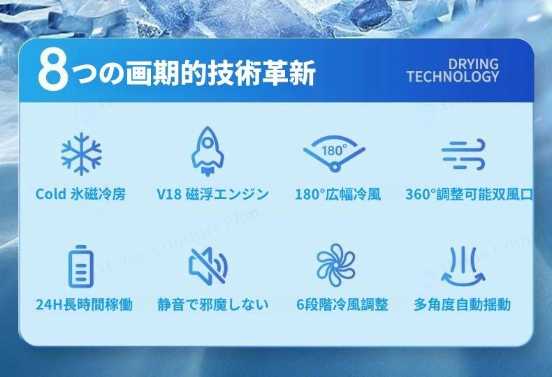 猛暑対応モデル スポットクーラー 強力冷風 5.5~11畳 USB充電 冷風機 スポットエア...