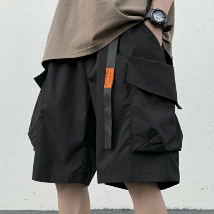 カーゴショーツ メンズ ハーフパンツ ショートパンツ ウエストゴム ミリタリー ワークパンツ 薄手 涼しい アメカジ レトロ ビッグシルエット 5分丈 短パン カジュアル おしゃれ キャンプ 春夏 okt101-10009694 OKT サンプル画像2