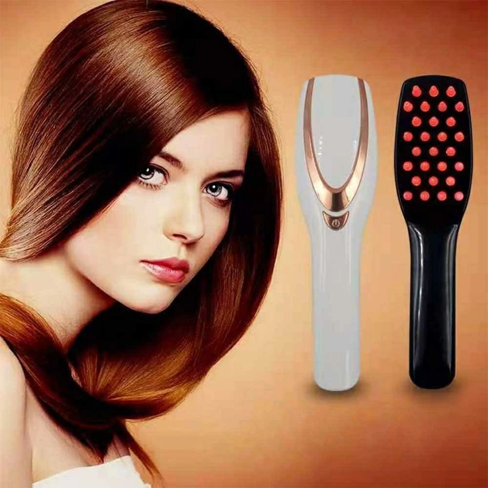 【3-IN-1 &amp; 光線療法マッサージコーム】赤いライトはヘアケアを &amp; 青いライトは頭皮ケアを。頭頂部のマッサー ジにより、頭皮の血行を促進し、リラックス効果はもちろん、抜け毛、薄毛、白髪、顔のむくみやたるみや頭痛や肩こりなどにも良い影響を与えます。 【いつでも簡単に頭皮ケア】頭皮マッサージにより、頭皮を柔らかくし、血流を改善することができます。それで、髪に栄養が届き、髪が生き生きと健康になります。コードレスなので、場所を問わず、お宅、職場、車など、自由にご利用できます。 【簡単操作＆コンパクト】1つのボタンで簡単に操作できます。スイッチを押すたびに、3つのマッサージモードを切り替え。持ちやすくて軽いので、手に負担がありません。 【プレゼントに最適】自分用/家族/友人にクリスマスプレゼント?サンクスギビング−デー?感謝祭?や誕生日などのプレゼントに最適！