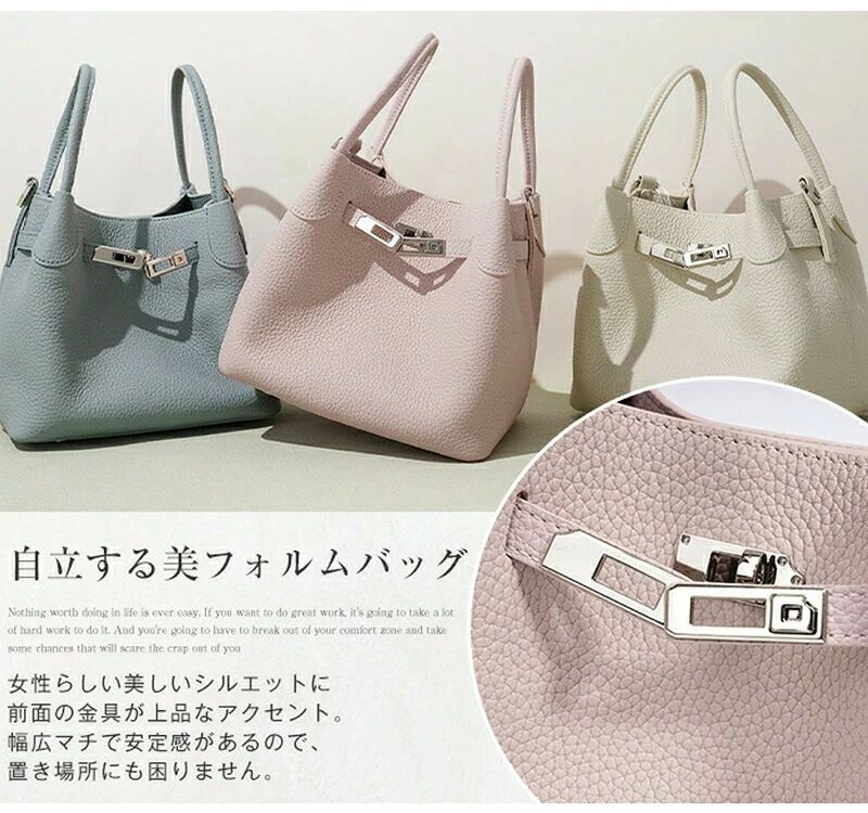OKTのハンドバッグ 本革 レディース ショルダーバッグ バケツバッグ バケツ型 バッグ 牛革 レザー キューブバッグ 通勤バッグ 斜め掛け 肩掛け 2way 鞄 高級 手提げバッグ 本革バッグ｜アングル2