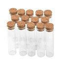 50个 18x80mm 13ml コルク栓付きガラス試験管に適用科学実験、休日の贈り物、キャンディストア