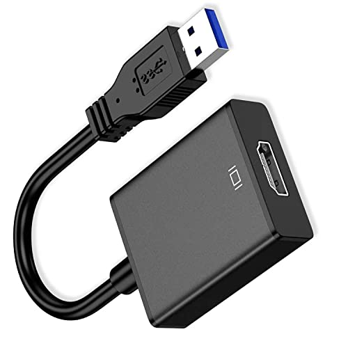 USB HDMI 変換アダプタ 2022年NEWモデル 令和4年改良 USB HDMI 変換ケーブル ハイビジョン変換線 ケーブル USB3.0 HDMI 変換 アダプタ 5Gbps高速伝送 1080P対応 音声出力 ディスプレイアダプタ…
