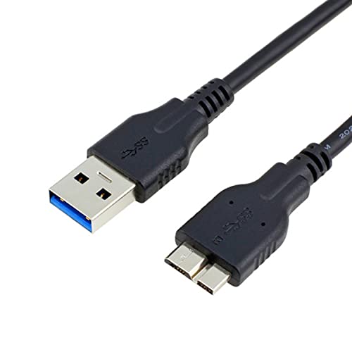 GeeSo 0.13m 黒 超高速 USB3.0 ケーブル タブレット用 USB3.0 A-microBタイプ スタンダード ユニバーサルコネクター