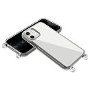 【腕時計＆おもしろ雑貨-シンシア】TUBERING clear case チューブリング クリアケース iPhoneケース iPhone 11 12 13 SE ストラップ ホール付き 全面保護 (iPhone12/12PRO, クリア)