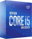 INTEL 第10世代 CPU Comet Lake-S Corei5-10600K 4.1GHz 6C/12TH BX8070110600K【 BOX 】 日本正規流通品