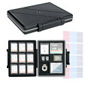 JJC 大容量 メモリーカードケース 9枚 SD SDHC SDXC カード + 30枚 MicroSD TF MSD カード + 2枚CF カード + 2枚 XQD/CFexpress Type B カード + 2枚 CFexpress Type A カード + 1枚フラットヘッドツール(付属)+ 1枚SIMカードリリースピン(付属) 収納可能 耐衝撃 防塵 防