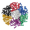 ShipeeKin 140x MTB 自転車用 シフター ブレーキ ケーブル チップ キャップ エンド クリンプ/ワイヤーエンドキャップ (7色: 赤、パープル...