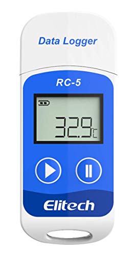 Elitech RC-5 USB温度データーロガー　温度記録計　データレコーダー　32000ポイント　簡単に温度を記録し、解析できるデータロガー ブルー