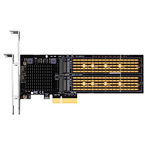 GLOTRENDS ǥ奢 M.2 PCIe NVMeѴץ2 x M.2 PCIe 3.0 SSD бPCIe BifurcationסPCI Express 3.0 X4 (PA20)