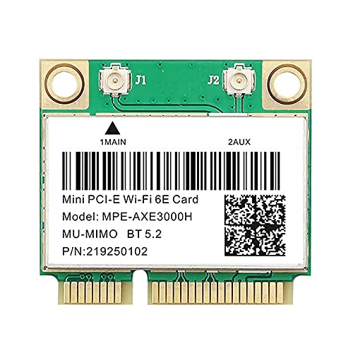 WiFi 6E 2.4G / 5G / 6GミニPCI-EWifiカードIntel AX210 2974Mbps Bluetooth 5.2 802.11ax MU-MIMOラップトップWindows10用AX200ワイヤレスアダプターより