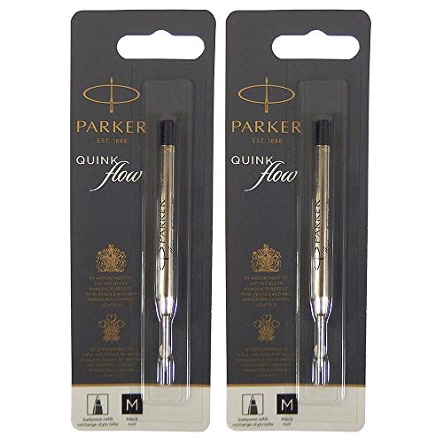 パーカー PARKER ボールペン 替え芯 クインクフロー QUINK FLOW リフィール ブラック M・中字 1.0mm 2..