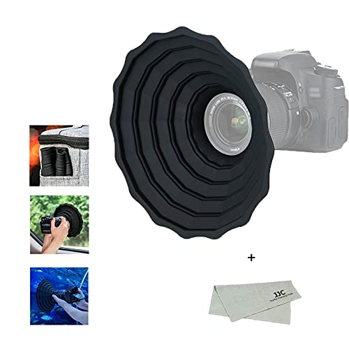 JJC 53～72mm シリコンレンズフード 夜景撮影 窓ガラスの映り込みを防止 カメラ用 レンズフード 簡単装着 柔軟性 水洗い 外径53～72mm レンズ 対応