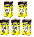 【5個セット】パナソニック シリカ電球200形 LW100V200W
