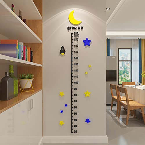 身長計 かべシール 身長ステッカー 3D立体 子供部屋 玄関 幼稚園 身長測 かわいい 装飾 インテリア 目..