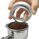 コーヒー ドージングリング 51mm エスプレッソ ドージングリング ドーシングファンネル コーヒー粉飛散防止 磁性コーヒーパウダーリング