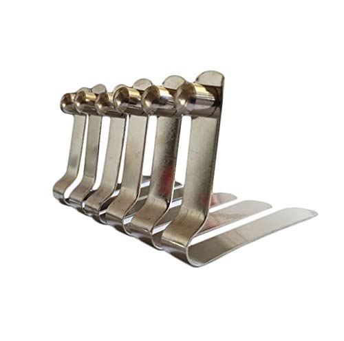 6個 8mm ステンレススチール カヤックパドル テントポール スプリング スナップ ボタン クリップ,ッシ..