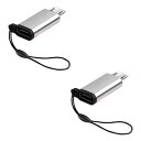 LIKENNY USB 変換アダプター Type C to Micro 変換コネクタ データ転送 充電 マイクロ セット ストラップ付 紛失防止 急速充電とデー...