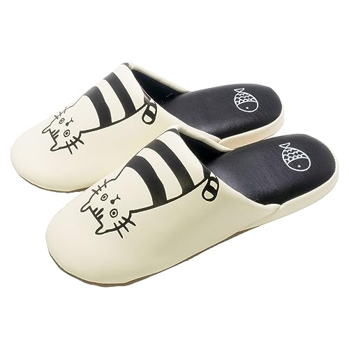 [オクムラ] LOVECAT猫ちゃんプリントソフトスリッパ (ホワイト)